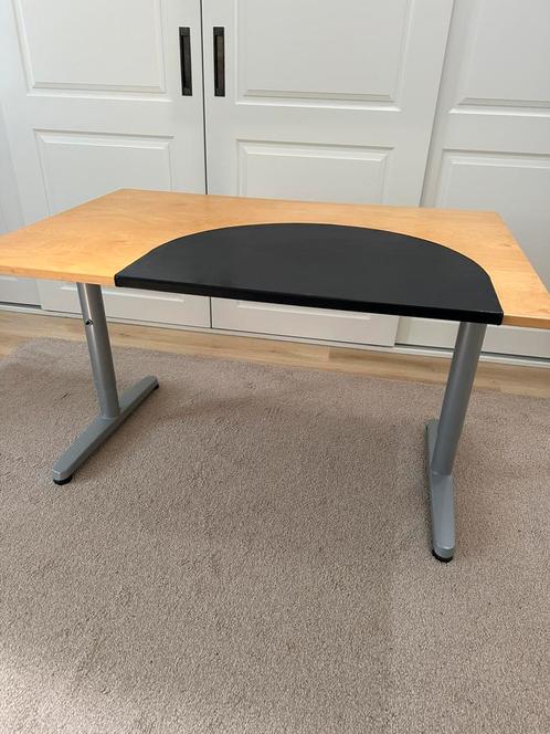 Ikea bureau galant inclusief beschermplaat, Huis en Inrichting, Bureaus, Gebruikt, Ophalen