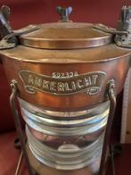 Antiek Koperen Ankerlicht, Ophalen, Koper