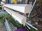 2 elektrisch creme witte rolluiken  315 x 160 / 115, Doe-het-zelf en Verbouw, Rolluiken, Ophalen, 200 cm of meer, Wit, Zo goed als nieuw