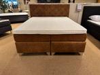 Boxspring 160x200 Bruin Direct/Leverbaar/Enschede E-7200, Ophalen, Bruin, Mwonenenslapen, Mwonenenslapen@ziggo.nl