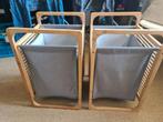 2 Bamboe Wasmanden met Zak, Huis en Inrichting, Ophalen, Zo goed als nieuw, Overige typen