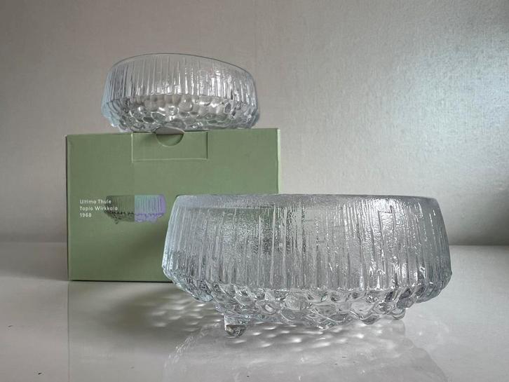 2 Tapio Wirkkala Iittala Fins Design Ultima Thule Nieuw, Huis en Inrichting, Woonaccessoires | Schalen en Manden, Nieuw, Rond