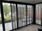 Vitrage antraciet grijs 2.50 x 11.00 m (hxb) in 4 delen, Huis en Inrichting, Stoffering | Gordijnen en Lamellen, Ophalen, Zo goed als nieuw