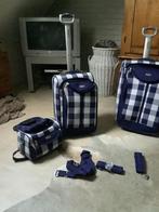 Hastens kofferset zo goed als nieuw 4 delig, Ophalen, Eenpersoons, Wit, Zo goed als nieuw