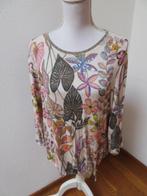 K42 LE COMTE shirt ivoor wit roze groen maat 42, Kleding | Dames, Wit, Maat 42/44 (L), Ophalen of Verzenden, Zo goed als nieuw