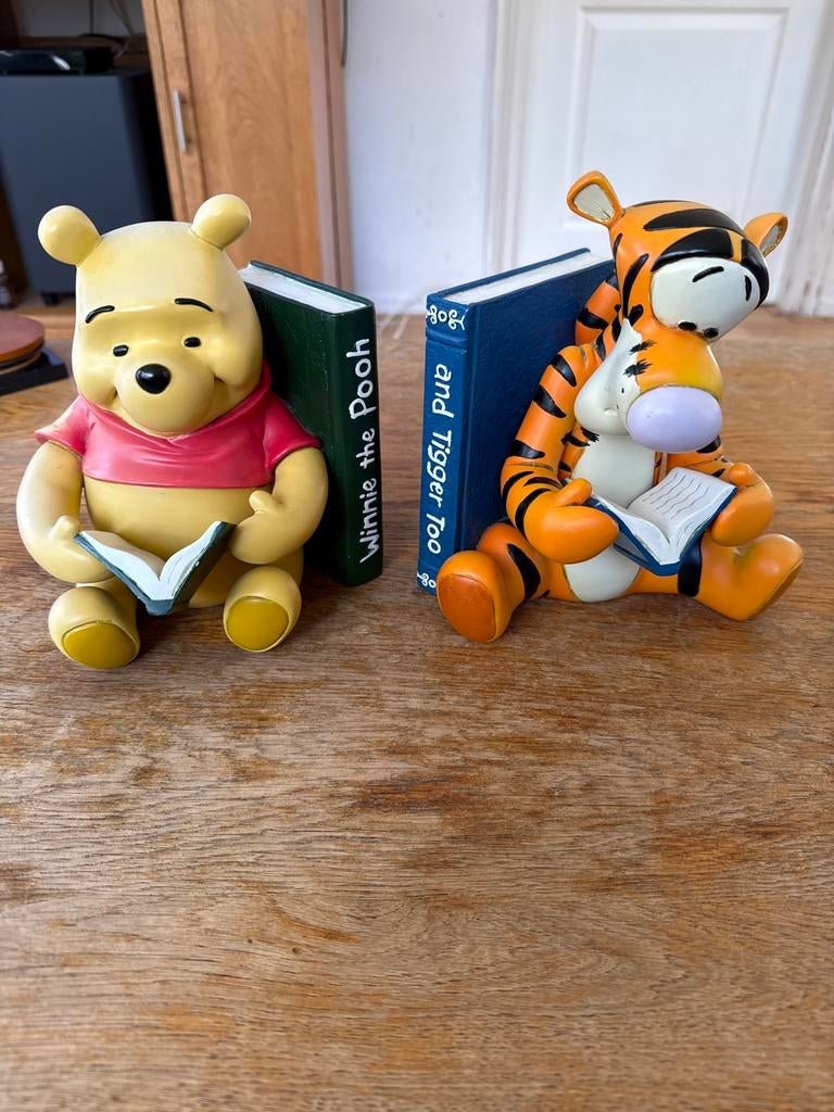 Winnie de Poeh & Teigetje Boekensteunen, Disney, Ophalen of Verzenden, Winnie de Poeh of vrienden, Gebruikt, Beeldje of Figuurtje