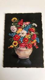 2 kaarten. Vaas bloemen. Veldboeket., Ophalen of Verzenden, Natuur