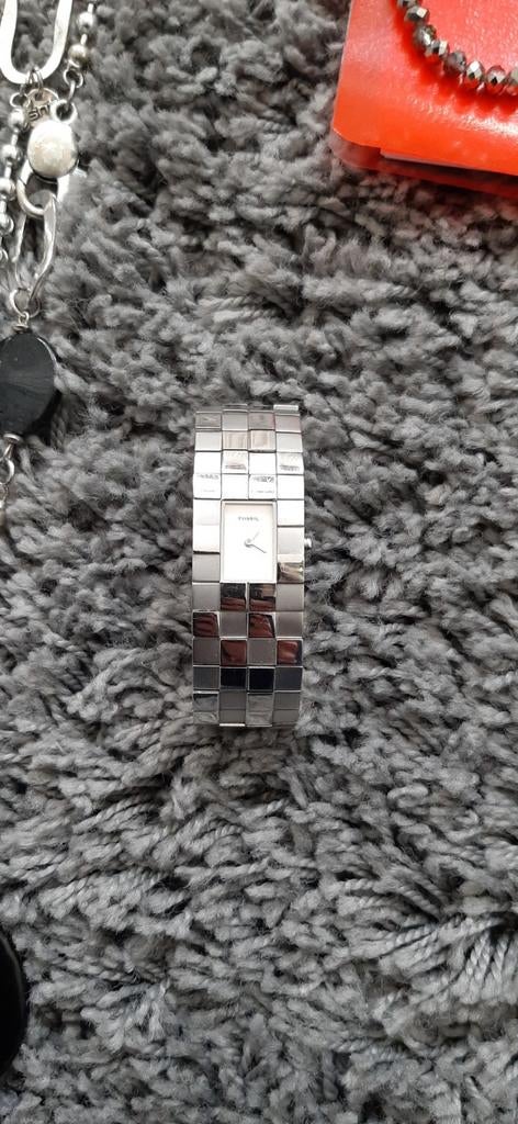 Fossil horloge, Ophalen of Verzenden, Staal, Fossil