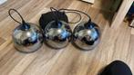 Hanglamp Smoke glass 3 compleet., Huis en Inrichting, Lampen | Hanglampen, Ophalen, Nieuw, Minder dan 50 cm