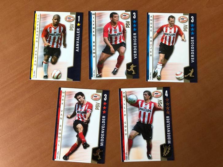 ALLSTARS TRADING CARD GAME Eredivisie seizoen 2004-2005 PSV, Hobby en Vrije tijd, Stickers en Plaatjes, Zo goed als nieuw, Meerdere plaatjes