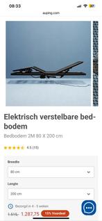 2x Auping elektrische bedbodems 80x200cm - NW >€2000, Ophalen, Tweepersoons, Zo goed als nieuw, 80 cm
