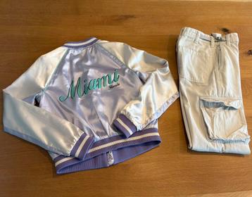 Stradivarius broek meisje maat 32 (164), jasje maat 158 H&M. beschikbaar voor biedingen