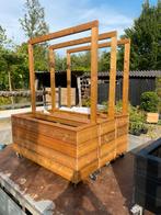Plantenbakken op maat met kant en klaar hedera, Nieuw, Rechthoekig, Hout, Tuin