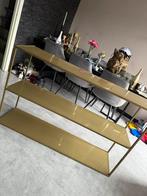 Gouden decoratieve wandrek/dressoir, Huis en Inrichting, Kasten | Stellingkasten, Ophalen of Verzenden, Zo goed als nieuw