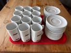 24 Segafredo koffie koppen/schotels, Verzamelen, Ophalen, Zo goed als nieuw, Porselein, Kop en/of schotel