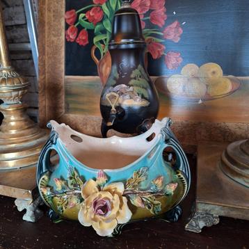 Capodimonte Porselein jardeniere  beschikbaar voor biedingen