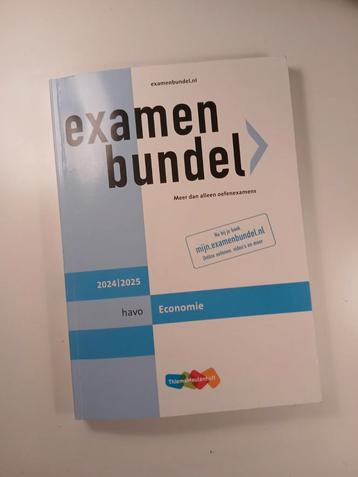 Examenbundel havo economie 2024/2025 beschikbaar voor biedingen