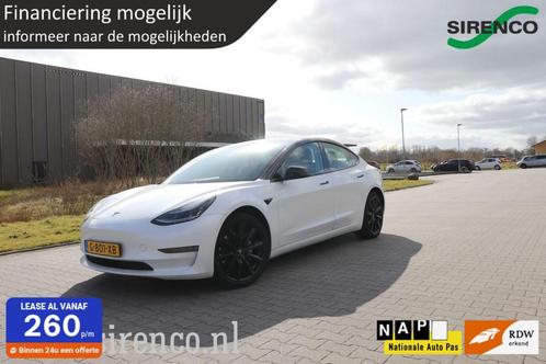 Tesla Model 3 Long Range AWD 75 kWh black&white chrome delet, Auto's, Tesla, Bedrijf, Te koop, Model 3, 4x4, ABS, Adaptive Cruise Control