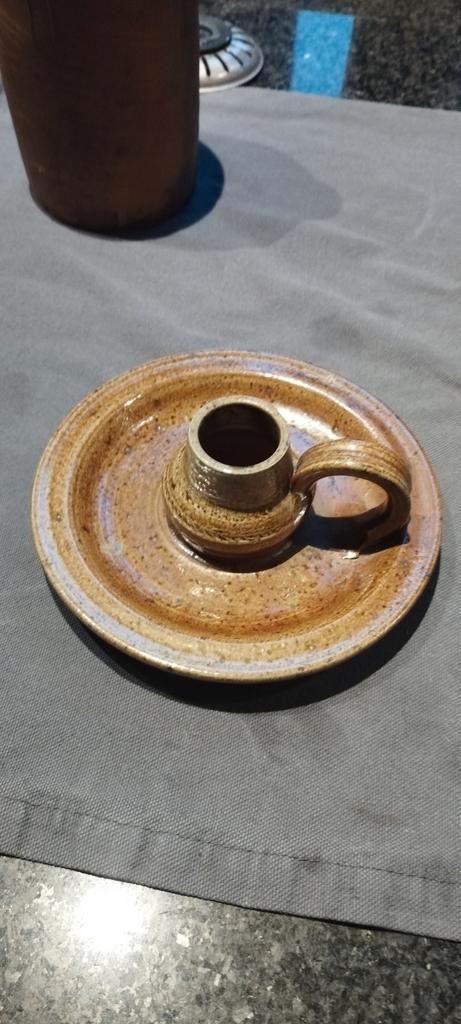 Deens Vintage design Kandelaar, Antiek en Kunst, Antiek | Kandelaars, Keramiek of Aardewerk, Ophalen of Verzenden