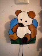 Tiffany glas in lood wandlamp, Huis en Inrichting, Lampen | Wandlampen, Ophalen of Verzenden, Zo goed als nieuw, Glas, Vintage