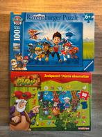 Paw Patrol & Kabouter Plop Puzzels, Ophalen of Verzenden, Meer dan 50 stukjes, Zo goed als nieuw, 6 jaar of ouder