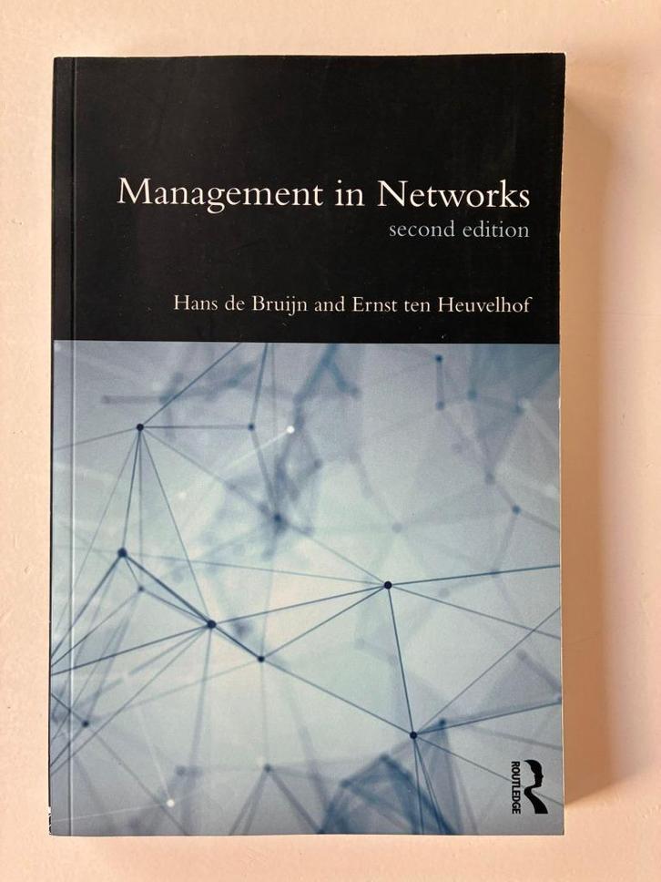 Studieboek Management in Networks, Boeken, Studieboeken en Cursussen, Zo goed als nieuw, WO, Beta, Ophalen of Verzenden