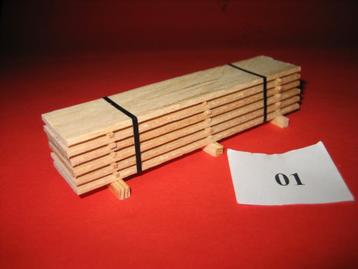 (0) kavel losse LADINGEN  1:87   hout   beschikbaar voor biedingen