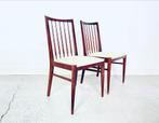 Vintage spijl stoelen set 2 stuks set hout skai jaren 50/60, Huis en Inrichting, Stoelen, Twee, Gebruikt, Vintage, Wit