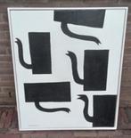 Klaas Gubbels Schilderij  - Stilleven Zwart Wit - 1995, Ophalen of Verzenden