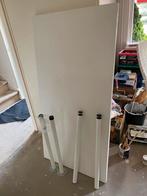 Witte tafel 150x75, Kunststof, 100 tot 150 cm, Zo goed als nieuw, Vier personen