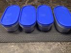 4 x voorraaddoos tupperware nieuw, Ophalen of Verzenden, Nieuw, Blauw, Overige typen