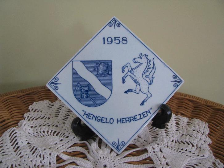 Hengelo Herrezen * 1958 * Schoonhoven Holland *, Antiek en Kunst, Antiek | Wandborden en Tegels, Ophalen of Verzenden