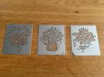 3 nieuwe embossing sjablonen, Hobby en Vrije tijd, Kaarten | Zelf maken, Ophalen of Verzenden, Nieuw, Overige thema's, Pons of Mal