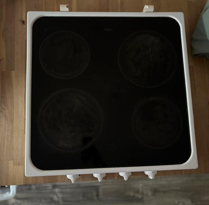 Elektrische kookplaat 4 pits + Perilex stekker, Witgoed en Apparatuur, Kookplaten, Zo goed als nieuw, Vrijstaand, Elektrisch, 4 kookzones