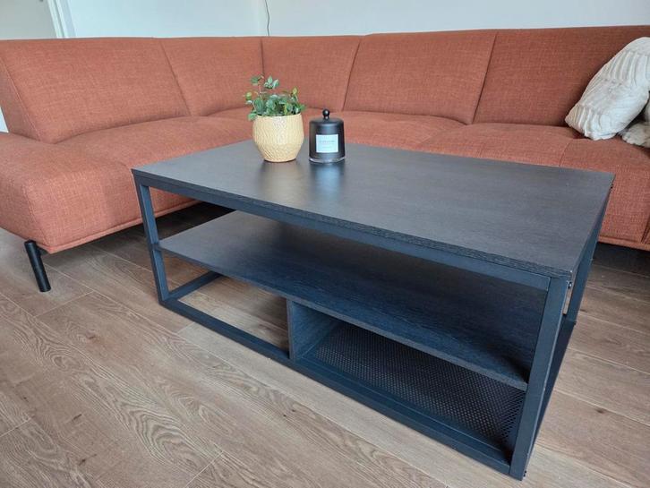 Salontafel metaal/hout 120x60cm 45cm hoog, Huis en Inrichting, Tafels | Salontafels, Zo goed als nieuw, Minder dan 50 cm, 50 tot 100 cm