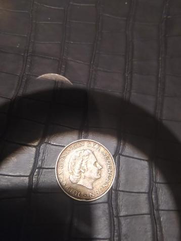 1 Gulden 1957 - Koningin Juliana beschikbaar voor biedingen