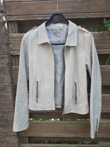 Suede damesjas, grijs beschikbaar voor biedingen