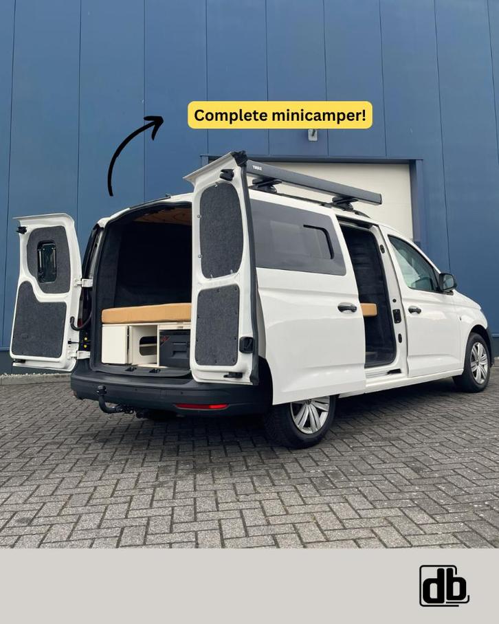 Maatwerk camperinbouw – voorbeeldproject Caddy Maxi, Caravans en Kamperen, Camper-accessoires, Zo goed als nieuw, Ophalen