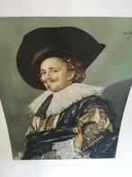 ZEER OUDE PLAAT PRACHT KLEUREN IN GELEEFDE STAAT 70X50 CM., Verzenden