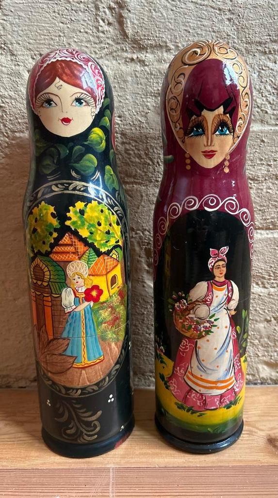 Russische Matroesjka Pop Wodka/Wijnfleshouder, Antiek en Kunst, Curiosa en Brocante, Ophalen of Verzenden