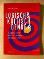 Logisch & Kritisch Denken, Boeken, Studieboeken en Cursussen, Simon Burgers, Nieuw, Alpha, HBO