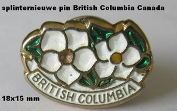 splinternieuwe metalen pin van British Columbia Canada beschikbaar voor biedingen