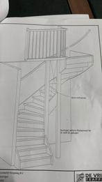 Halfslag trap 2900 hoog, Doe-het-zelf en Verbouw, Ladders en Trappen, Ophalen of Verzenden, Zo goed als nieuw, 2 tot 4 meter