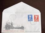 NL 1958; FDC E-35 EUROPAZEGELS, Postzegels en Munten, Postzegels | Eerstedagenveloppen, Verzenden, Onbeschreven, Nederland