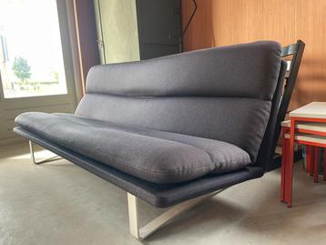 Vintage Artifort Kho Liang Le bank C683/3 donkergrijs 180cm beschikbaar voor biedingen