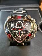Tonino Lamborghini Jumbo Spyder XXL 1501 Steel/Black New, Overige merken, Staal, Staal, Polshorloge