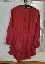 Shiwi jurk, rood met ruffles, maat XL, Kleding | Dames, Maat 46/48 (XL) of groter, Ophalen of Verzenden, Zo goed als nieuw, Boven de knie