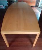 Grote design tafel eettafel 425 cm. lang massief ahorn hout, Ophalen, Modern design, Gebruikt, 100 tot 150 cm
