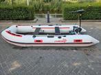 Rubberboot 3,70 m + Fluistermotor 55 lbs + 2x 100Ah accu's, Ophalen, Gebruikt