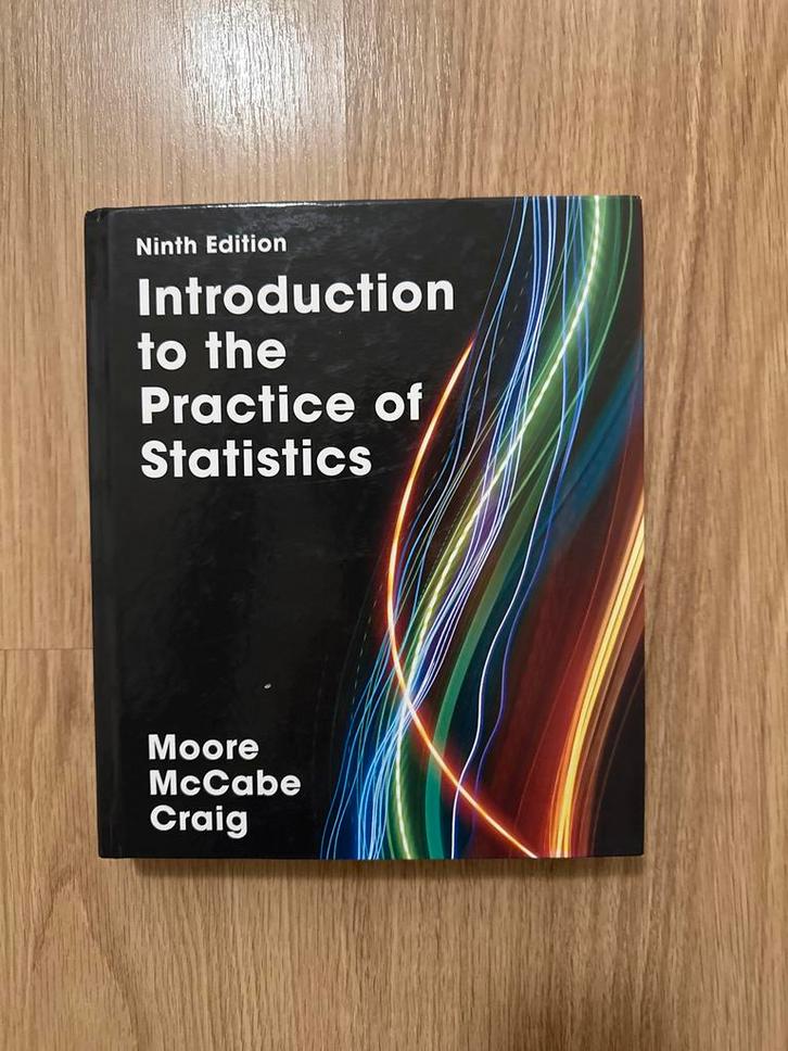Introduction to Statistics - Moore, McCabe, Craig, Boeken, Studieboeken en Cursussen, Gelezen, HBO, Beta, Ophalen of Verzenden